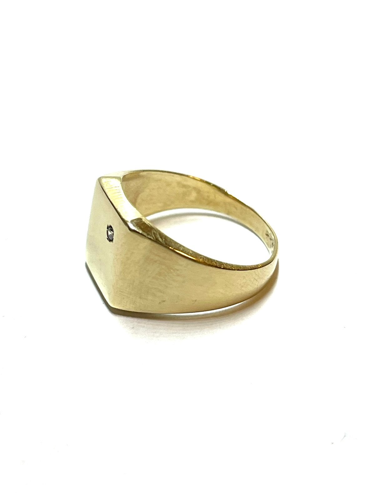 14k gouden ring met een zirkonia, Sieraden, Tassen en Uiterlijk, -, _, Ophalen of Verzenden, Dame