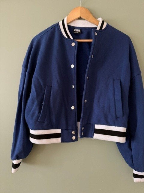 Bomberjack Urban Classics Sweater vest stijl baseball XS, Blauw, Urban Classics, Ophalen of Verzenden, Zo goed als nieuw