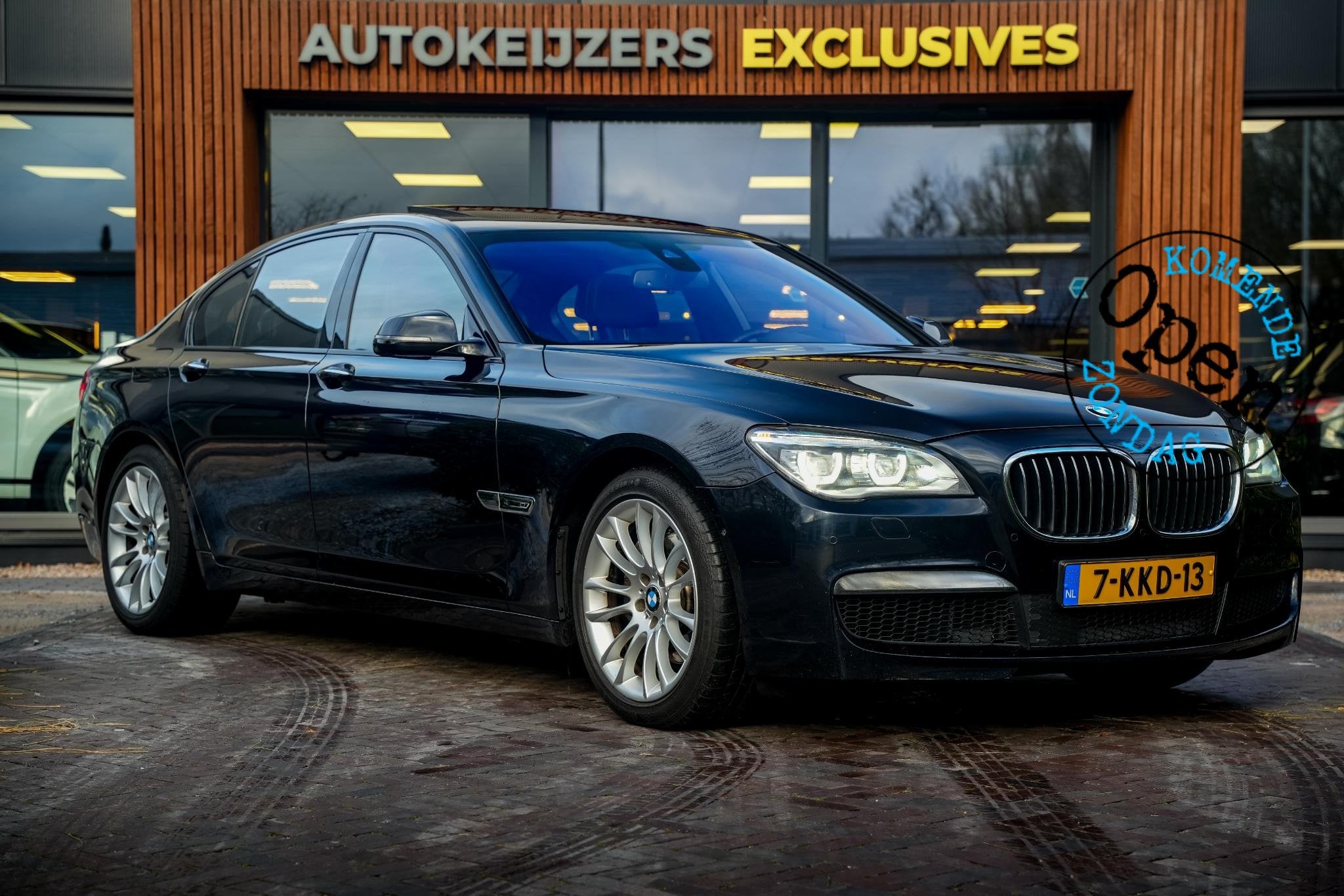 BMW 7-serie 740i ActiveHybrid High Executive M Pakket Panoda, Automaat, Euro 5, Gebruikt, Zwart