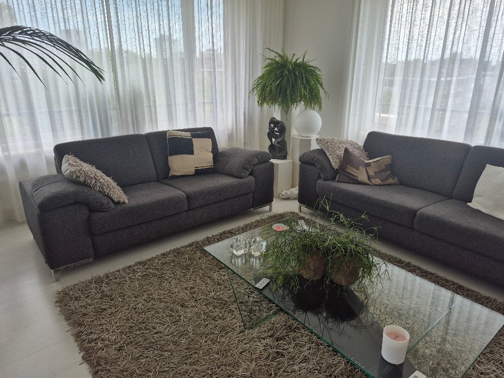 bankstel, Huis en Inrichting, Ophalen, Gebruikt, 75 tot 100 cm, Rechte bank