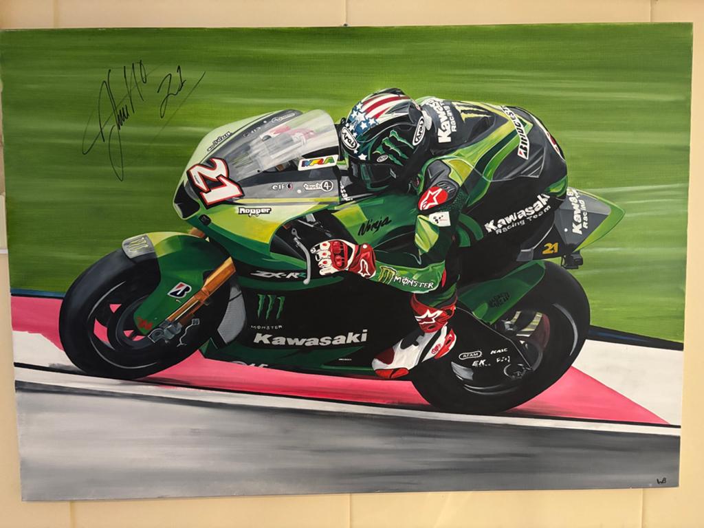 Motogp schilderijen mancave, showroom, Ophalen, Zo goed als nieuw, Auto's