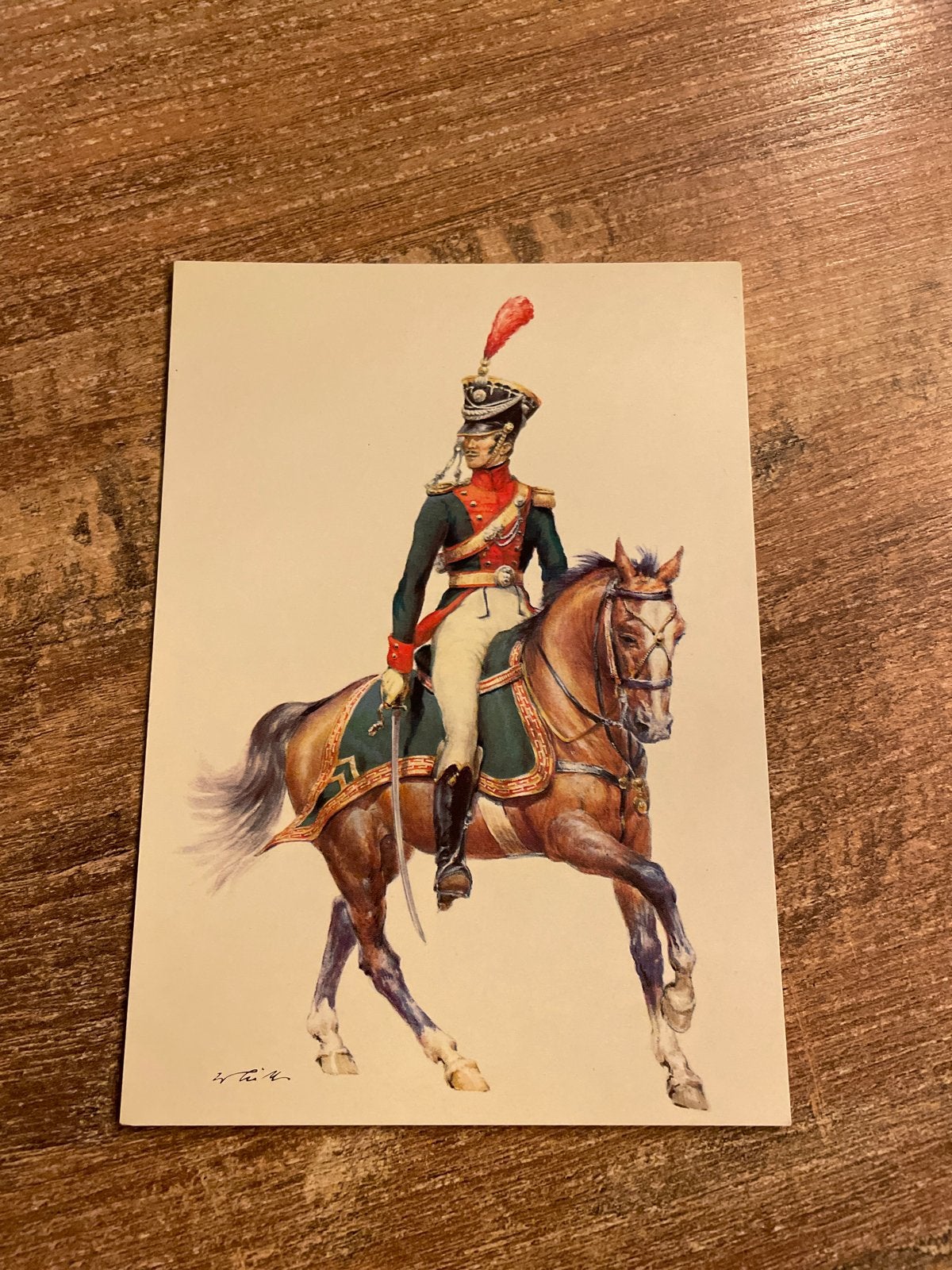 Ansichtkaart Koninkrijk Saksen 1810 - Rijdende Artillerie Ma, Ophalen of Verzenden, Ongelopen, Politiek en Historie