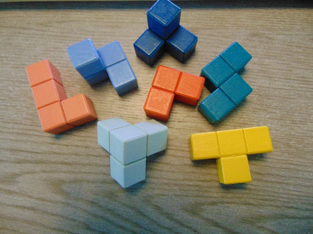 Houten Tetris kubus maken / puzzelblok, Ophalen of Verzenden, Zo goed als nieuw, Overige typen