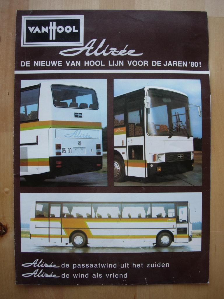 Van Hool Alizee Bus Brochure 1979, Verzenden, Van Hool, Zo goed als nieuw, Overige merken
