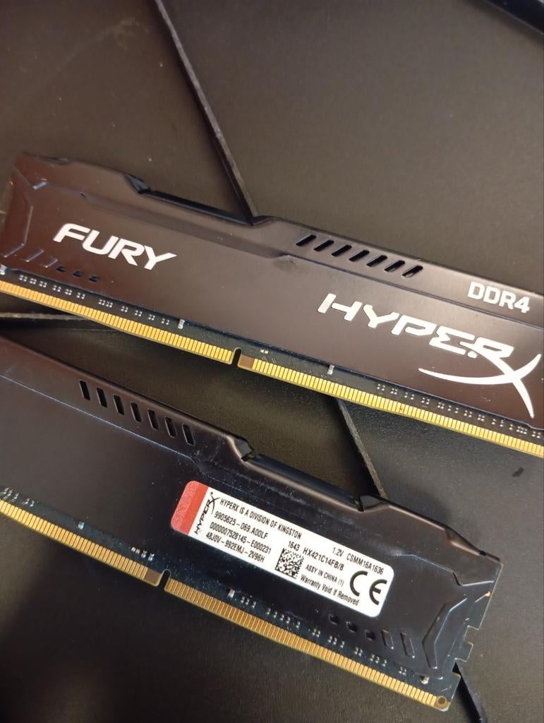 HyperX FURY DDR4 8GB RAM Geheugenmodule, Computers en Software, RAM geheugen, DDR4, 8 GB, Ophalen of Verzenden, Zo goed als nieuw