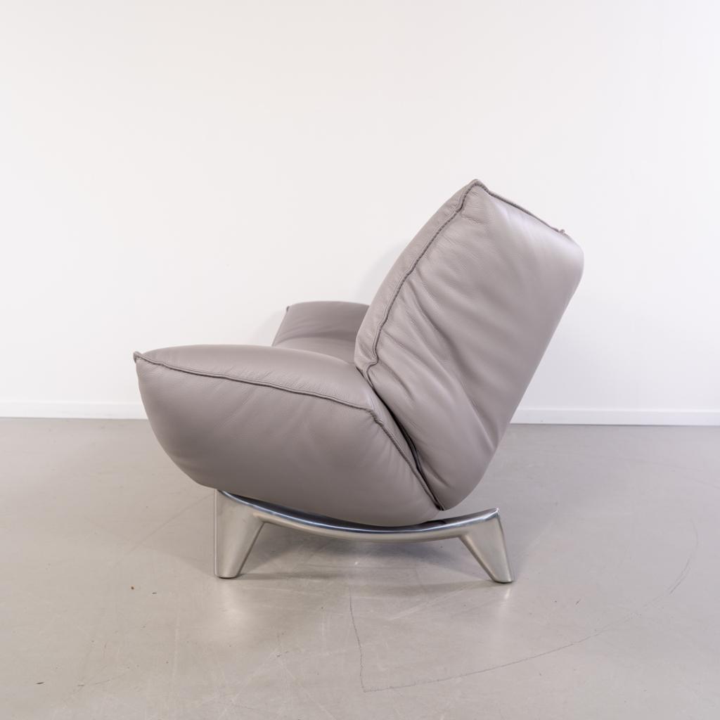 ACTIE!! 1x Leolux Tango 3-zits/223cm Bank Grijs - Gepolijst, Huis en Inrichting, Banken | Bankstellen, Niet ingevuld, Niet ingevuld