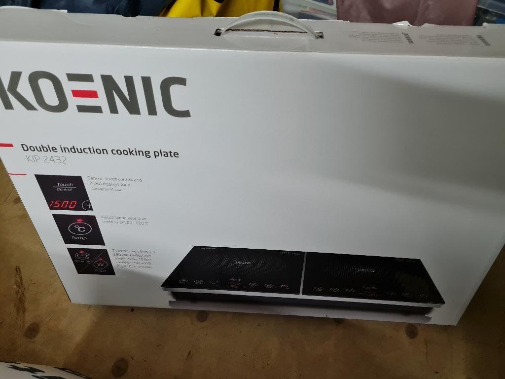 Inductie kookplaat Koenic 2432, Witgoed en Apparatuur, Kookplaten, Ophalen, 3 kookzones of minder, Zo goed als nieuw, Inductie
