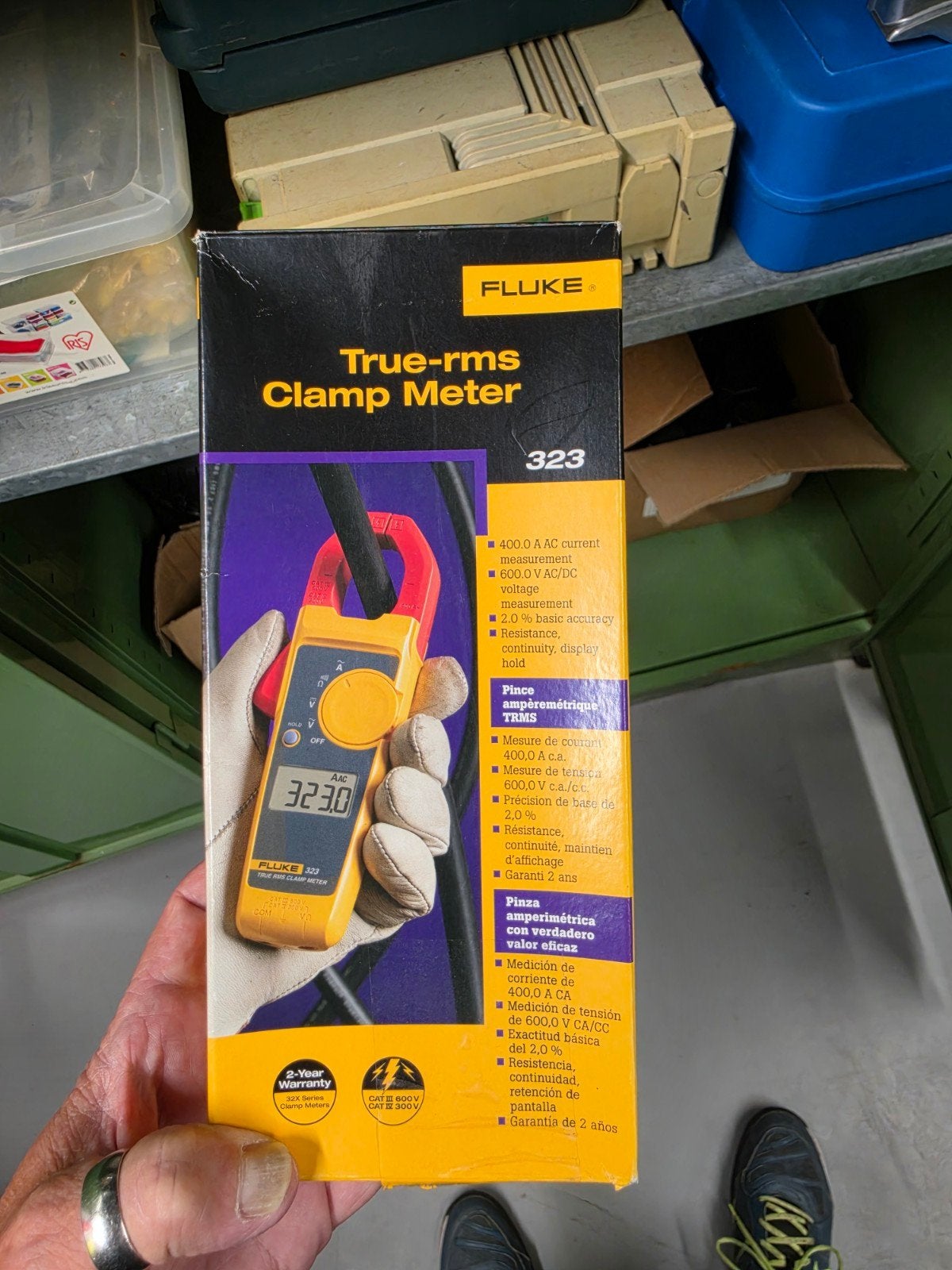 Fluke 323 True-rms Stroomtang - Nieuw in doos, Ophalen of Verzenden, Nieuw, Multimeter