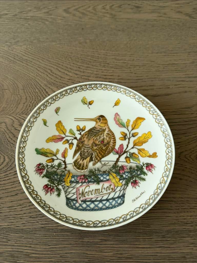 Hutschenreuther Wandbord November Woodcock Ole Winther, Ophalen of Verzenden