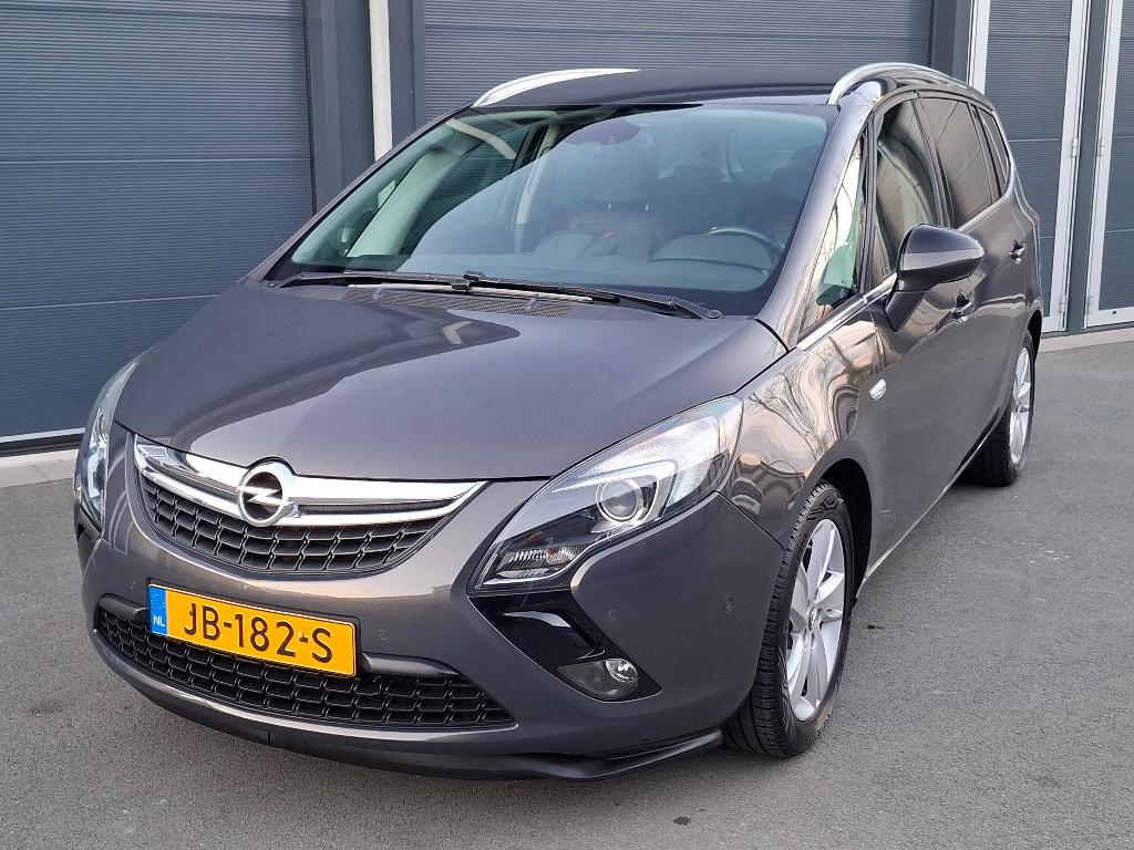 Opel Zafira 1.4T Business+ 7p. 103KW 2016 Grijs - Leer, Auto's, Zwart, 4 cilinders, 7 stoelen, Bedrijf