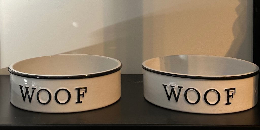 Rivièra Maison ‘Woof’ Doggie Bowl Ø 25,5 cm -, Ophalen, Gebruikt