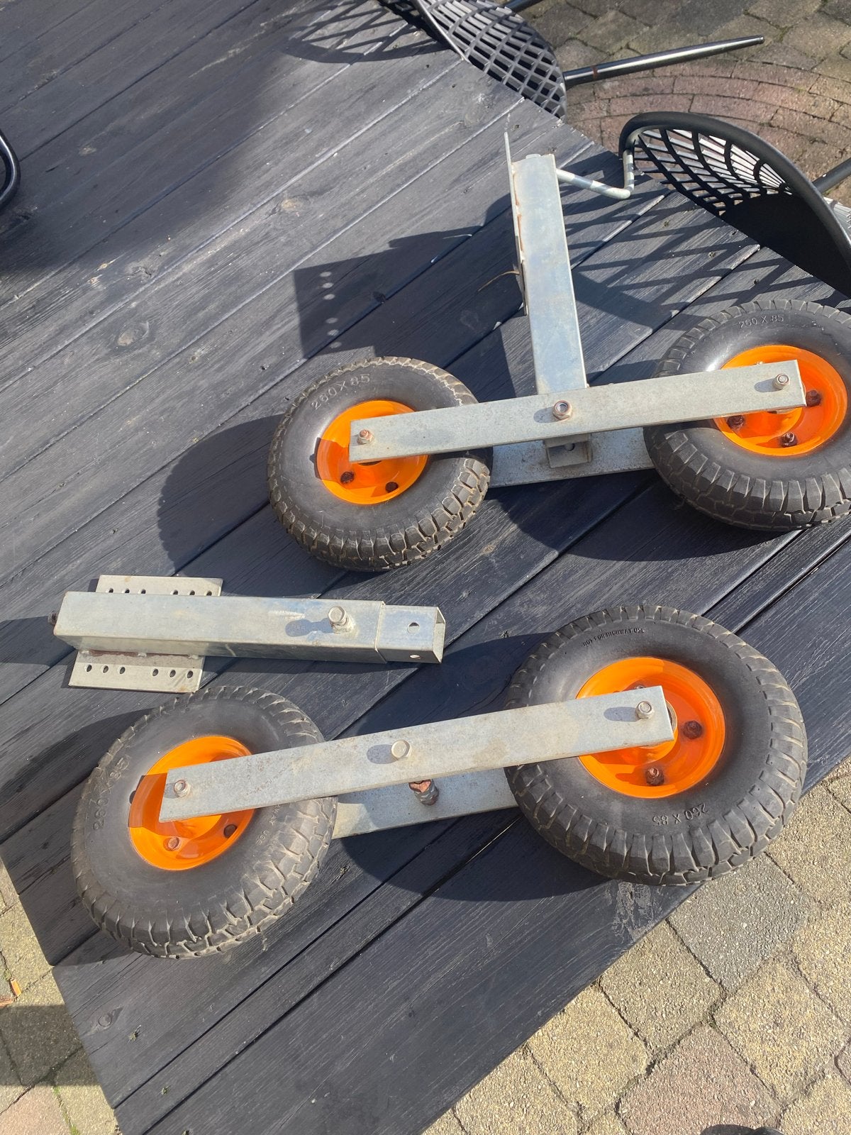 Wielenset voor bootkar of transportkar, Ophalen, Gebruikt, Gereedschap