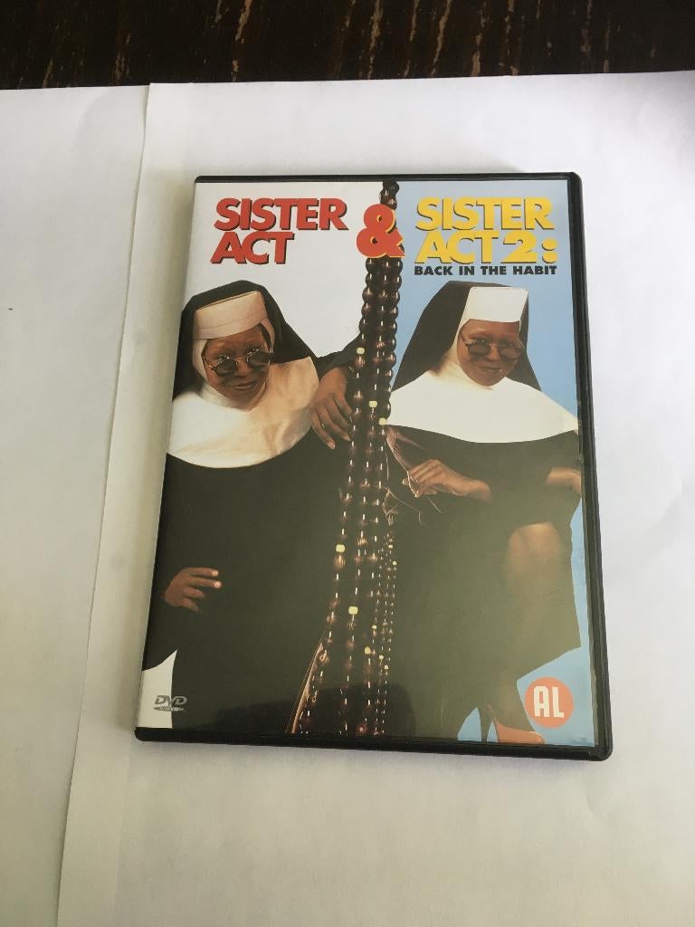 sister act 1 2 dvd whoopi goldberg (2 dvd's in een box), Alle leeftijden, Ophalen of Verzenden, Zo goed als nieuw, Boxset