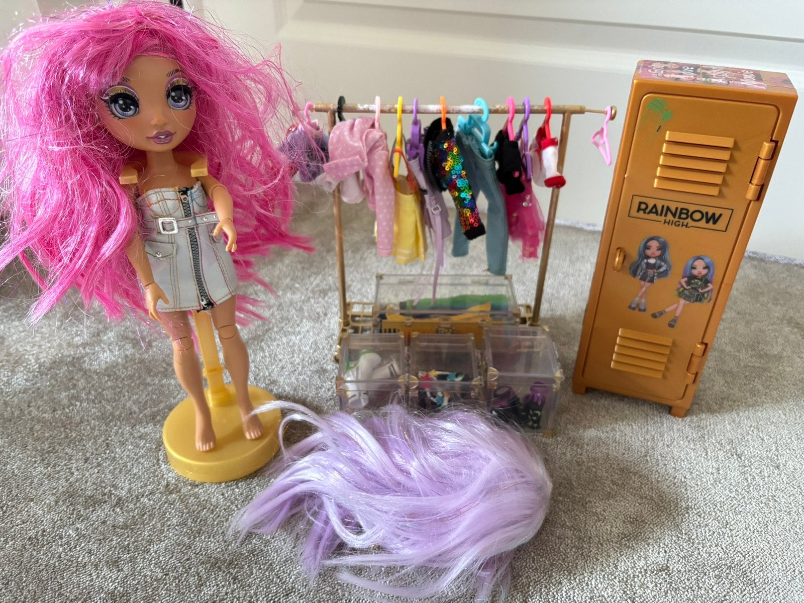 Rainbow High fashion studio set, Ophalen of Verzenden, Zo goed als nieuw, Overige typen
