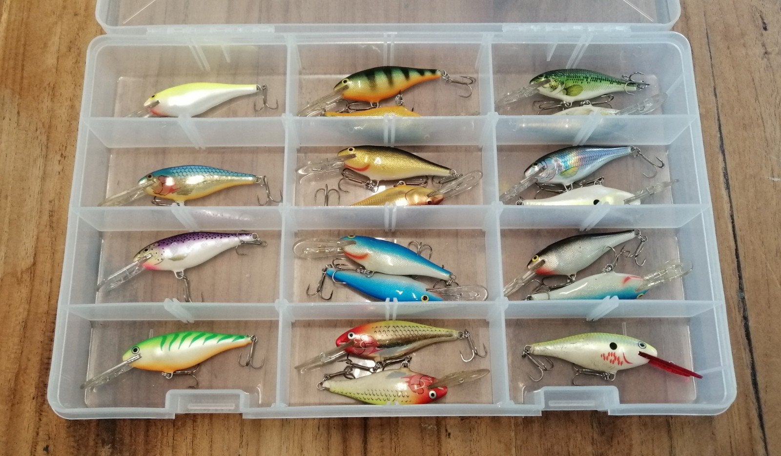 19x Rapala Shad Rap 6,5cm deeprunner in Spro 6515-800 t.box, Ophalen, Gebruikt, Overige typen