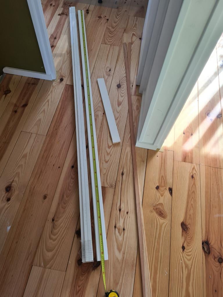 Witte hoge plinten 6cm hoog, Doe-het-zelf en Verbouw, Plinten en Afwerking, Ophalen, Nieuw, Mdf, 200 tot 250 cm