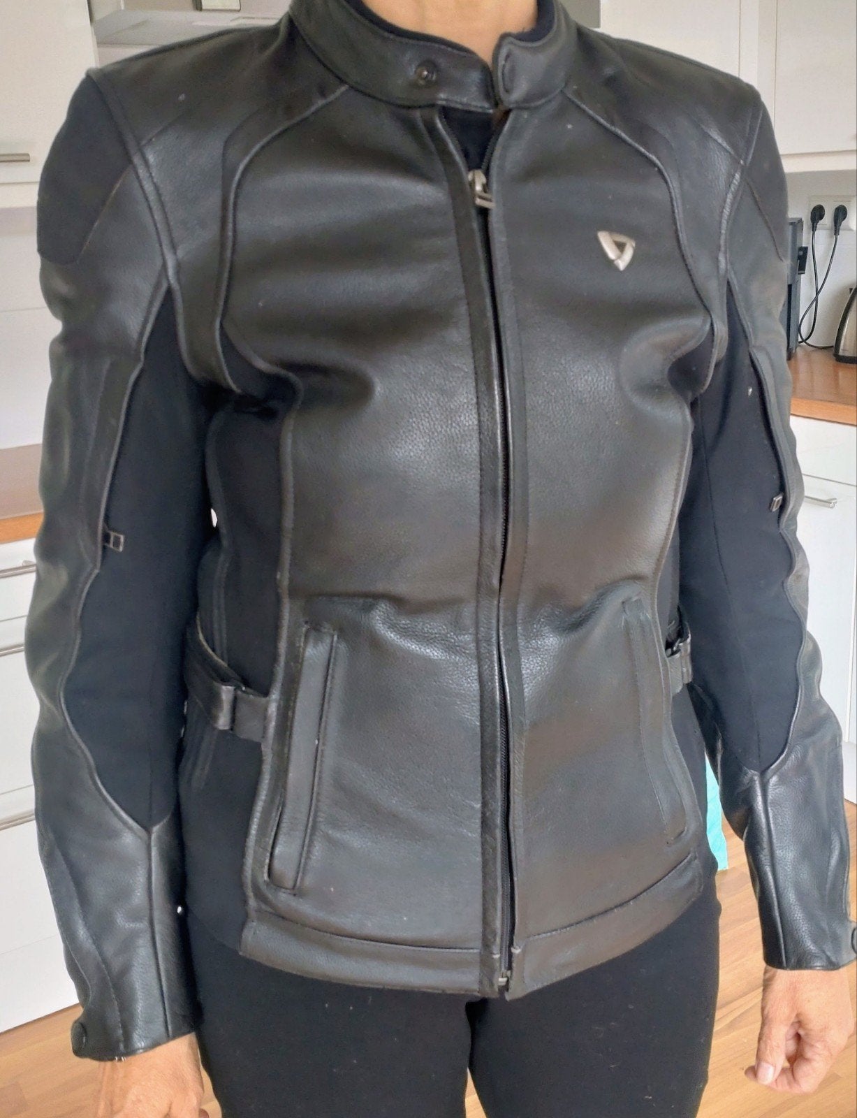Rev'it! leren dames motorjas maat 38, Revit REV’IT, Jas | leer, Ophalen of Verzenden, Dames