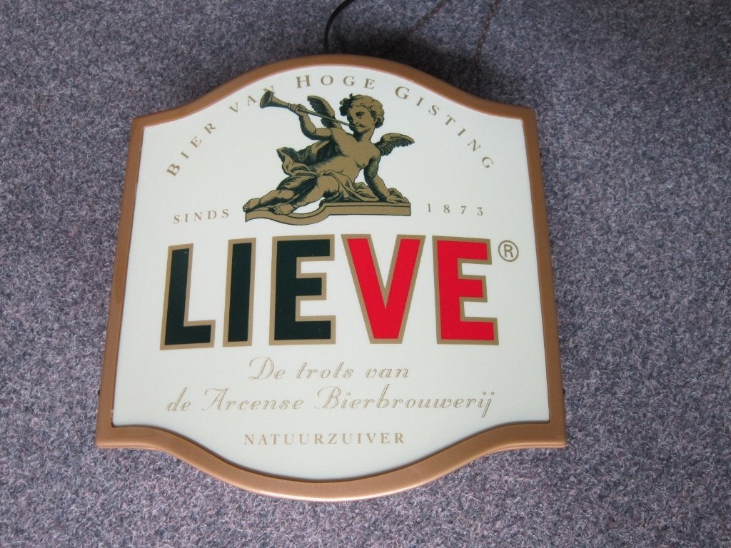 LIEVE BIER LAMP LICHTRECLAME, Ophalen, Zo goed als nieuw, Overige typen, Overige merken
