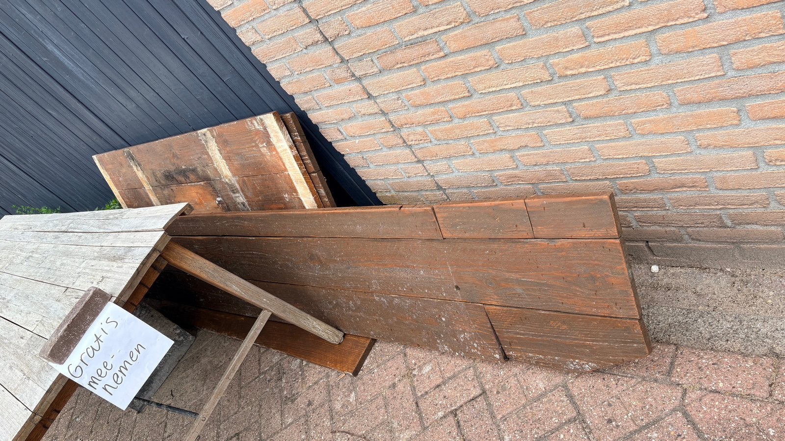 Hout gebruikt als buitenkeuken, Ophalen, 50 mm of meer, Balk, Minder dan 200 cm
