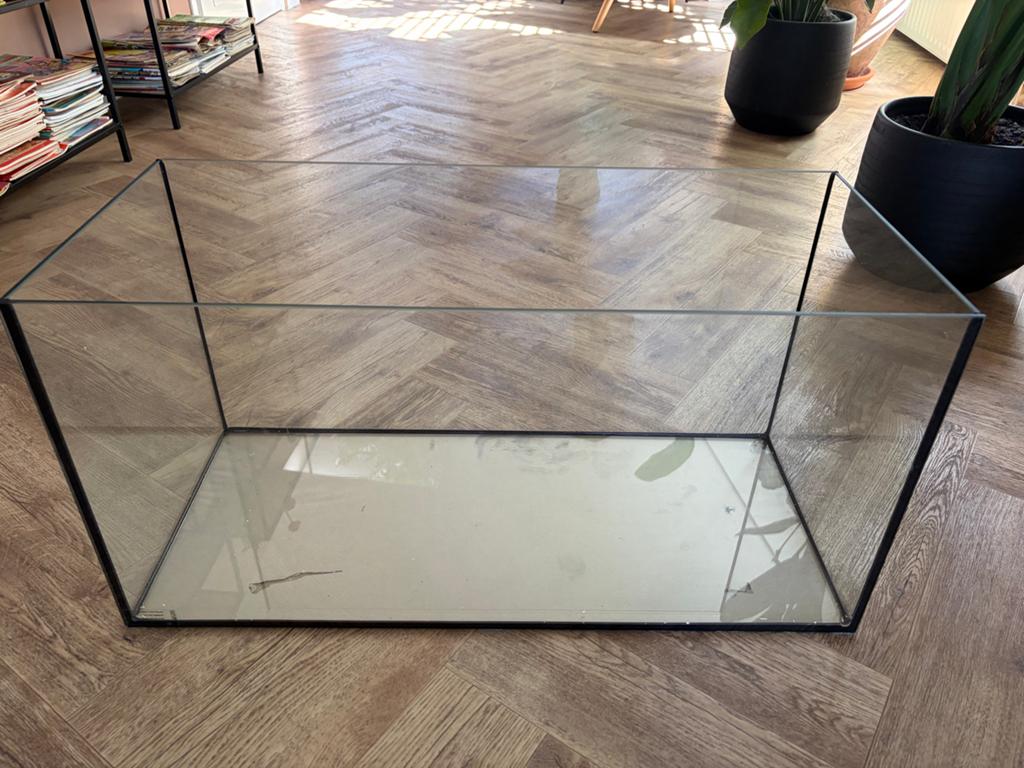 Glazen hamsterkooi 80x40x35, Ophalen, Zo goed als nieuw