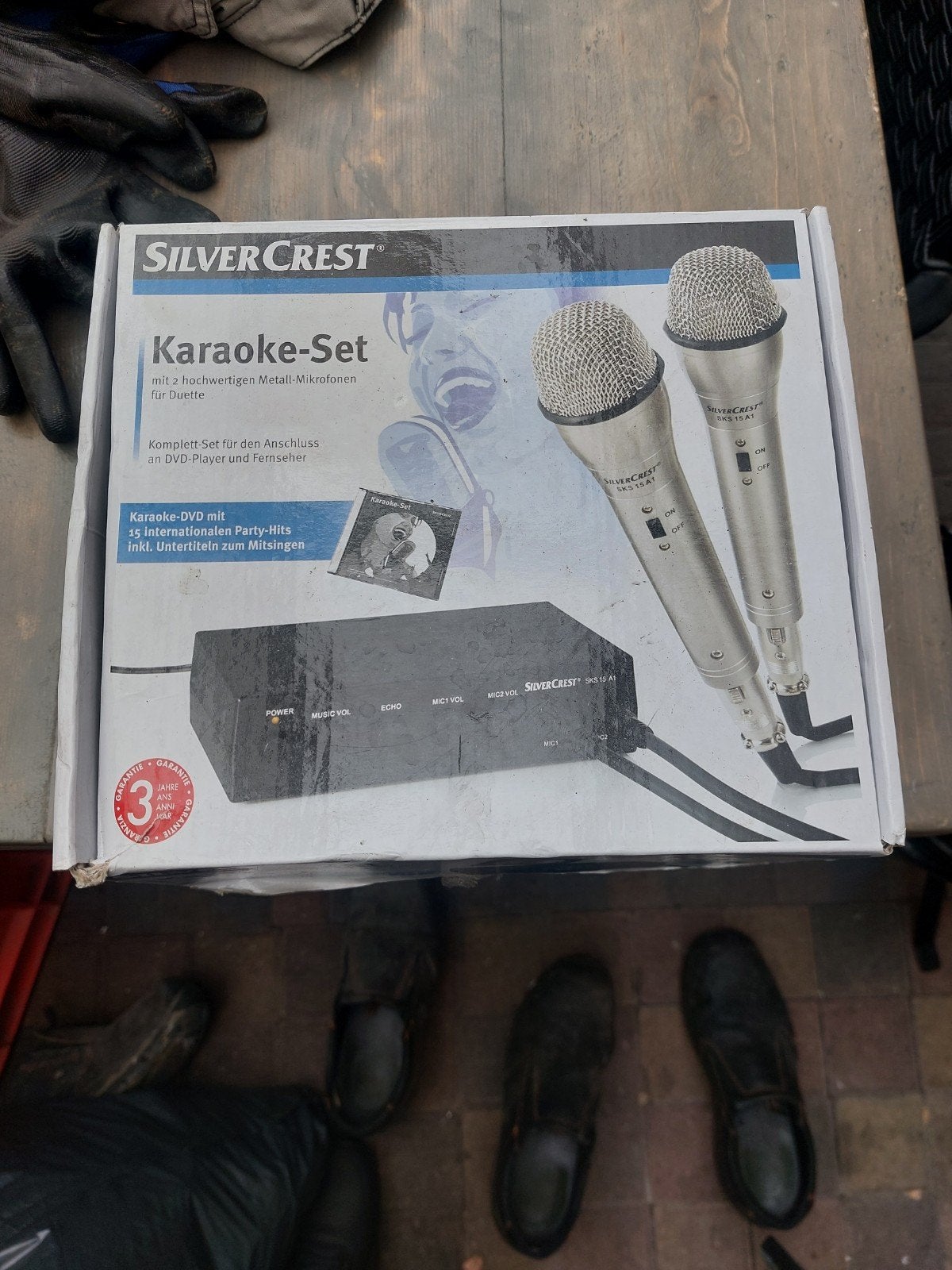 SilverCrest Karaoke-Set met 2 microfoons en mixer, Audio, Tv en Foto, Ophalen of Verzenden