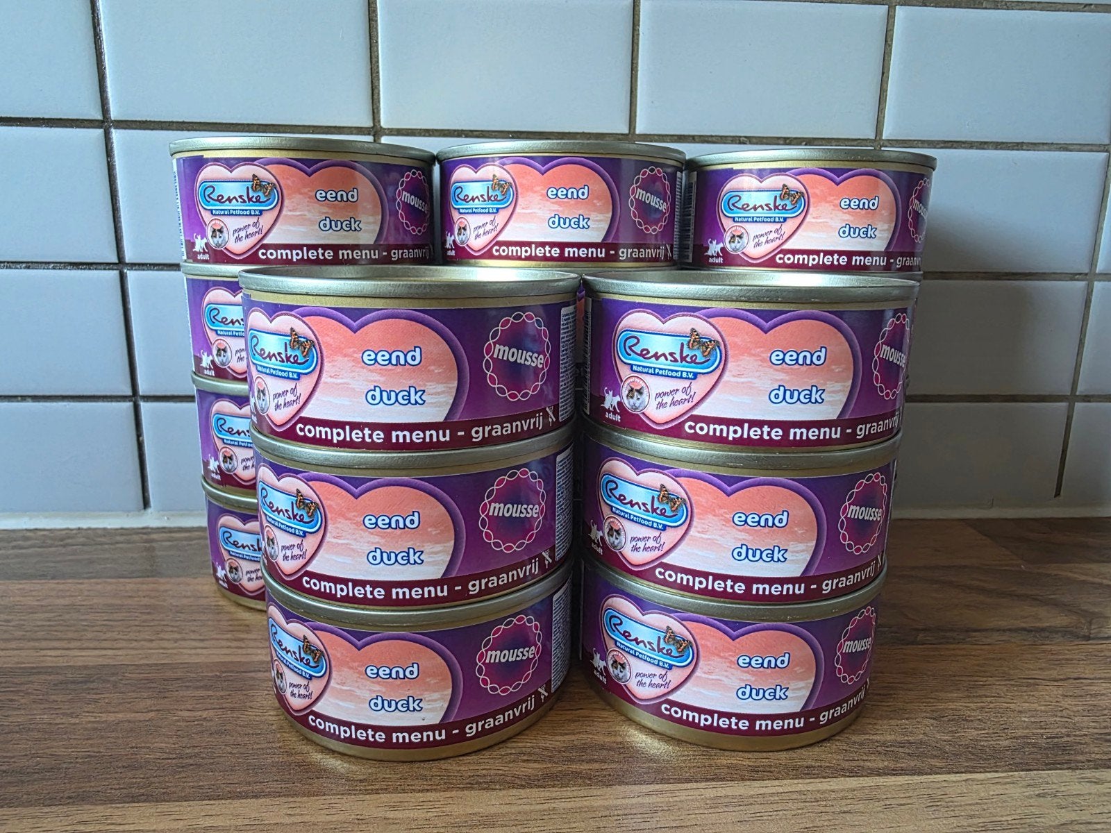 Renske eend mousse kat natvoer 18 stuks
18 stuks, Ophalen, Kat