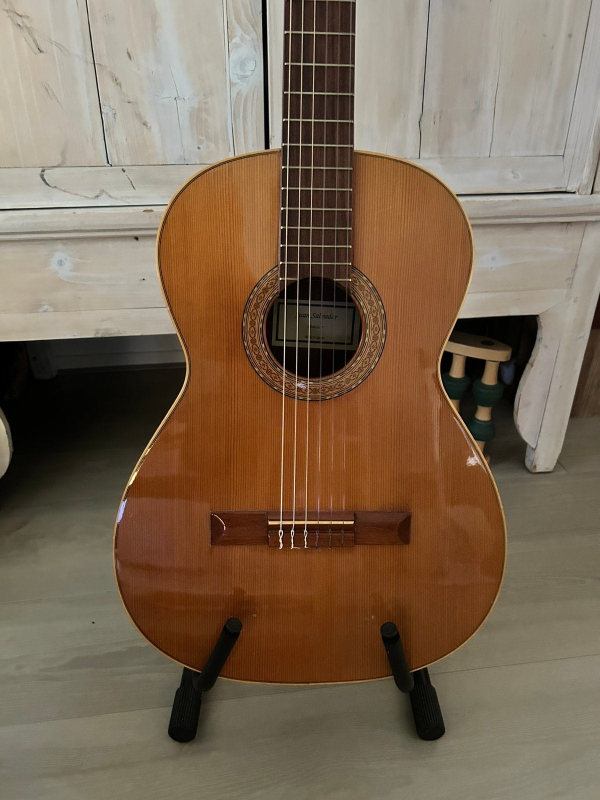Juan Salvador modelo 7 met tas, Ophalen, Gebruikt, Akoestische gitaar