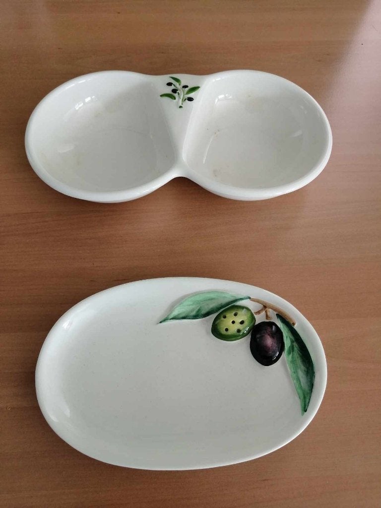 2 Olijfschaaltjes, Ophalen, Zo goed als nieuw, Overige stijlen, Schaal of Schalen