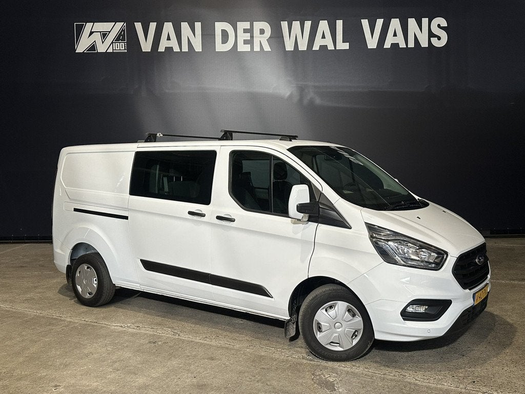 Ford Transit Custom 2.0 TDCI 131pk L2H1 Dubbele Cabine Inric, Voorwielaandrijving, 4 cilinders, 2800 kg, Wit