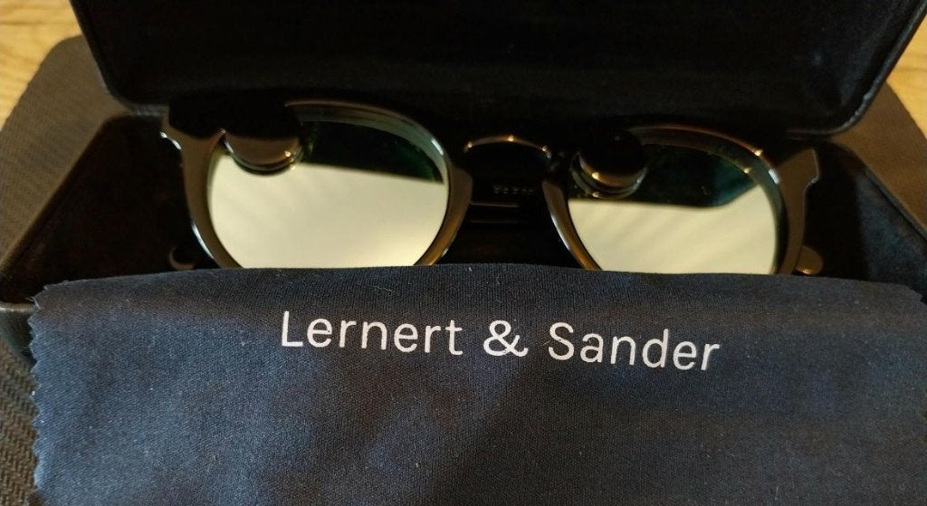 Ace & Tate x Lernert & Sander "Rolling Eyes" Zonnebril ZGAN, Overige merken, Zonnebril, Zwart, Ophalen of Verzenden
