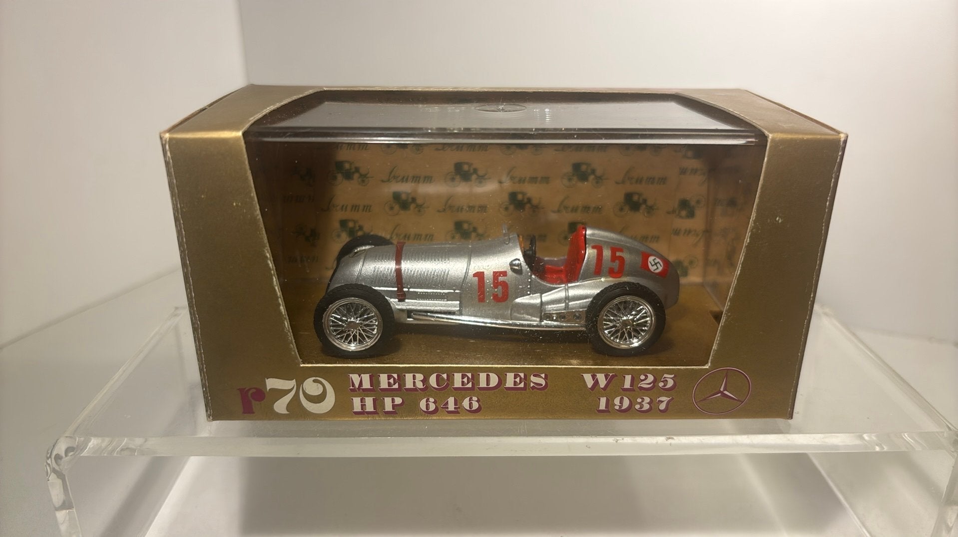 Mercedes w125 ww2 gp 1937 brumm 1.43, Overige merken, Auto, Ophalen of Verzenden, A