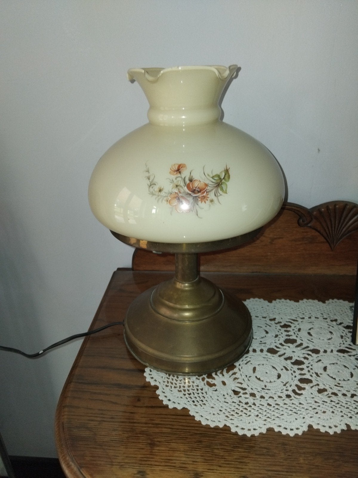 brocante lamp, Ophalen of Verzenden, 50 cm