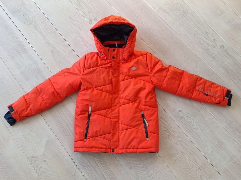 Oranje winterjas, skijas, ski jas maat 152, Kleding | Heren, Ophalen of Verzenden, Zo goed als nieuw, Overige maten, Jack