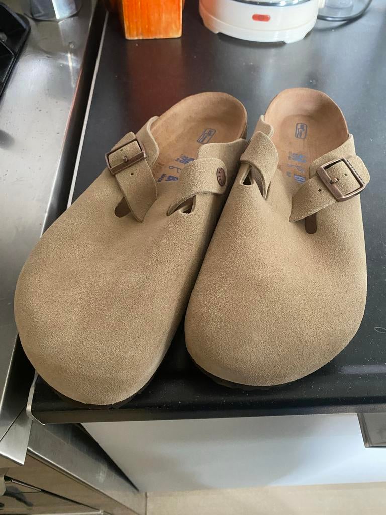Nieuwe Birkenstock Boston Clogs - Maat 42, Kleding | Dames, Schoenen, Ophalen of Verzenden, Nieuw, Beige, Instappers