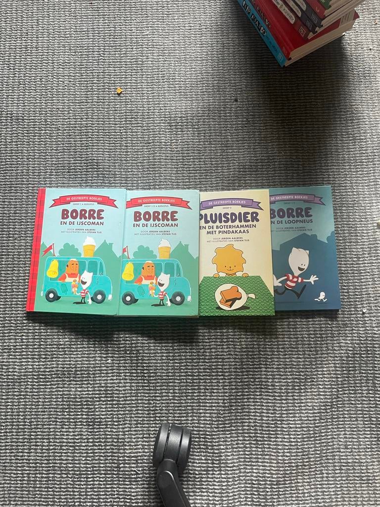 Borre boekjes - Set van 4 kinderboeken, Ophalen of Verzenden, Zo goed als nieuw, Fictie algemeen