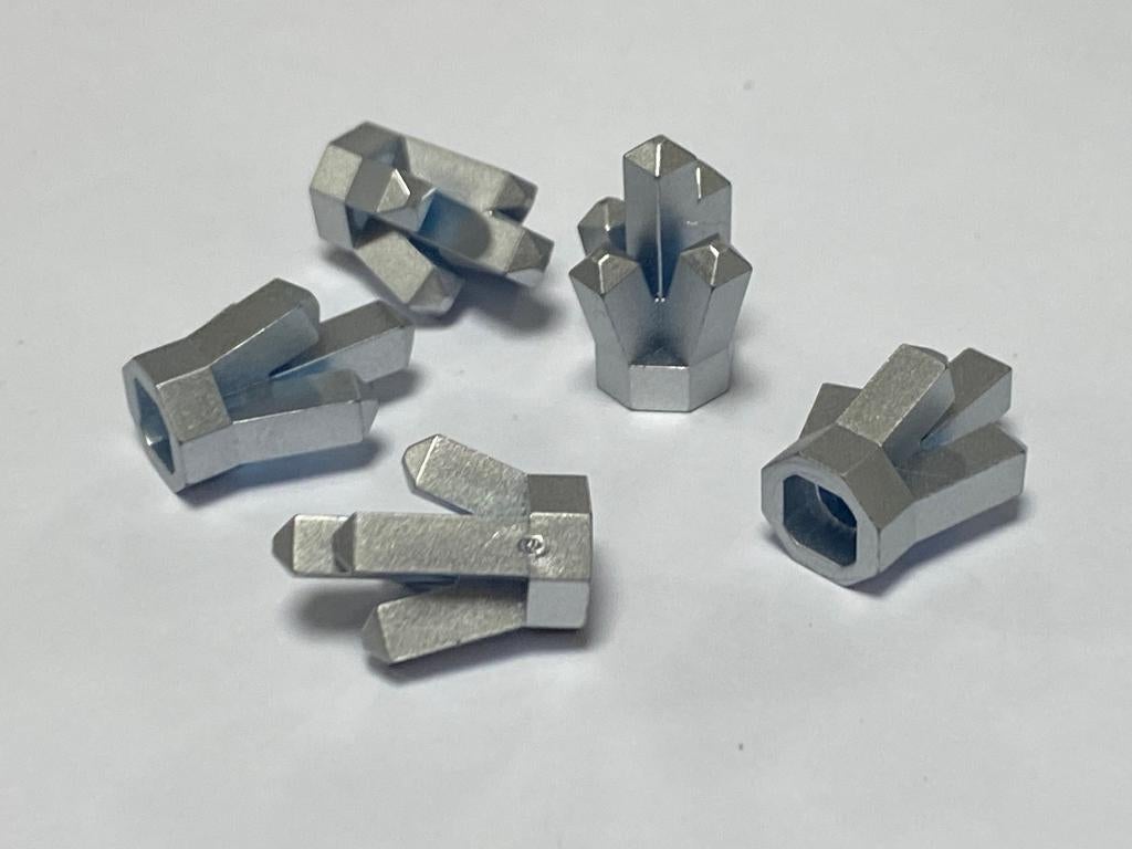 Partij Lego 5x nieuwe 1x1 kristal in diverse kleuren, Overige thema's, Lego, Nieuw, Ophalen of Verzenden