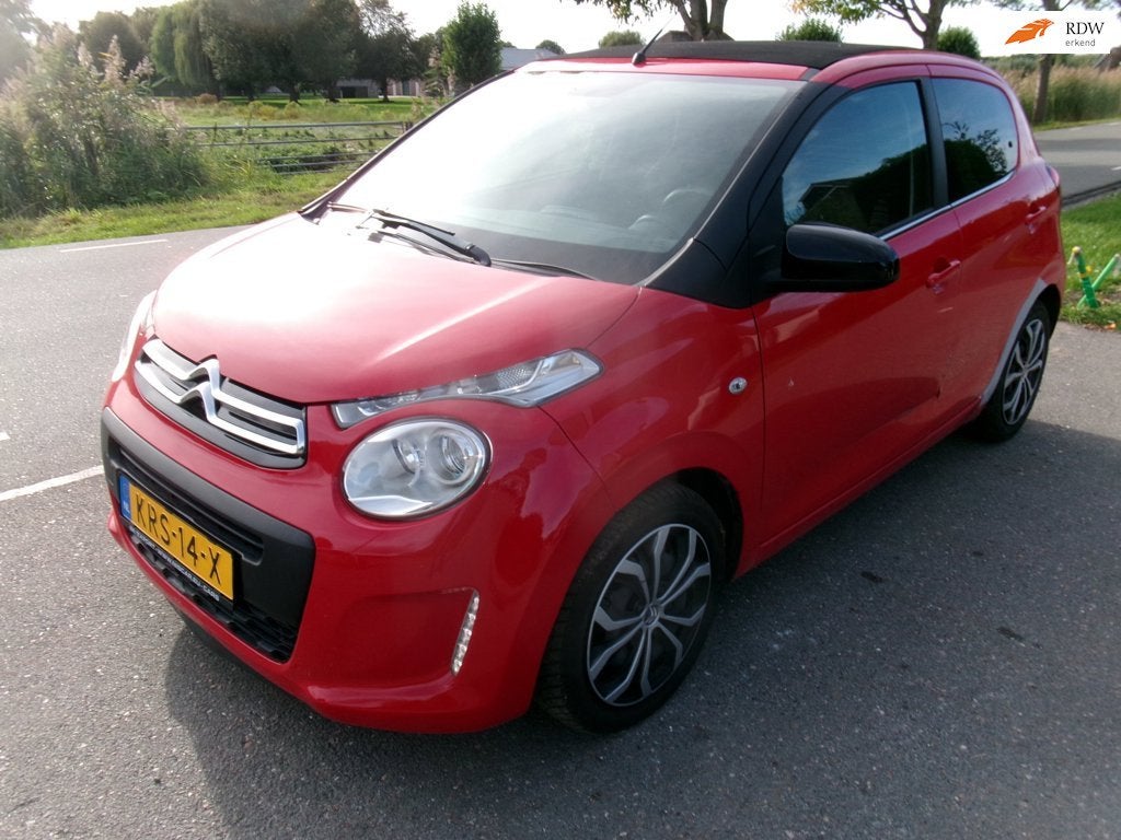 Citroen C1 1.0 VTi Airscape Shine, Auto's, Voorwielaandrijving, Stof, Gebruikt, 4 stoelen