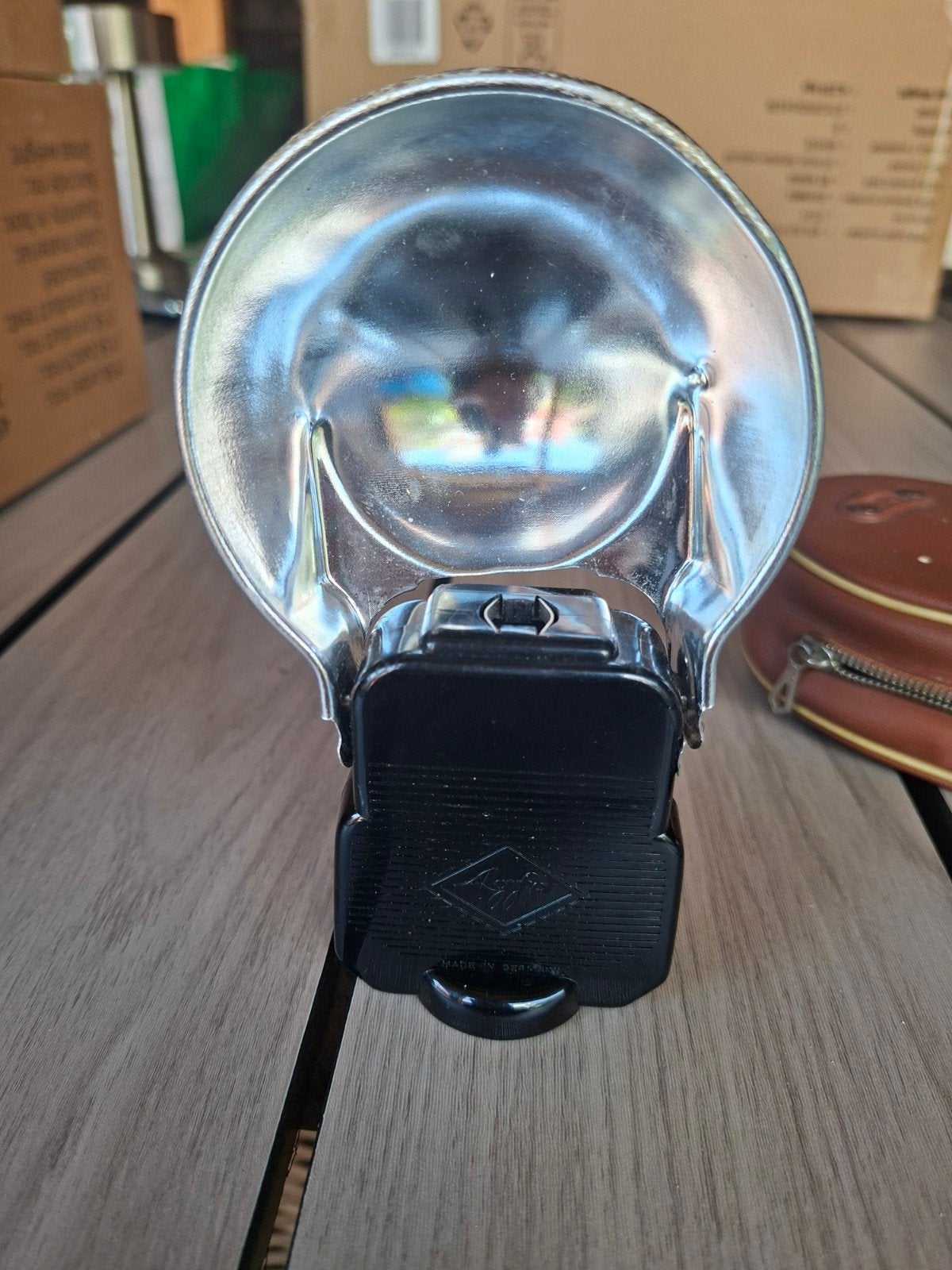 AGFA flitser met orginele tas, Verzamelen, Fotografica en Filmapparatuur, Ophalen, 1940 tot 1960, Fototoestel