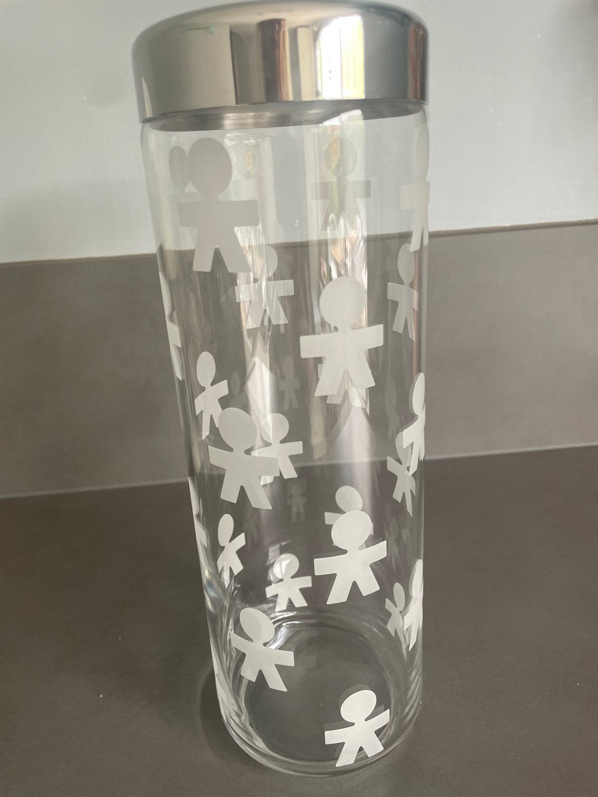 Alessi Girotondo Voorraadpot 2,25 ltr, Huis en Inrichting, Keuken | Keukenbenodigdheden, Glas, Ophalen of Verzenden, Zo goed als nieuw