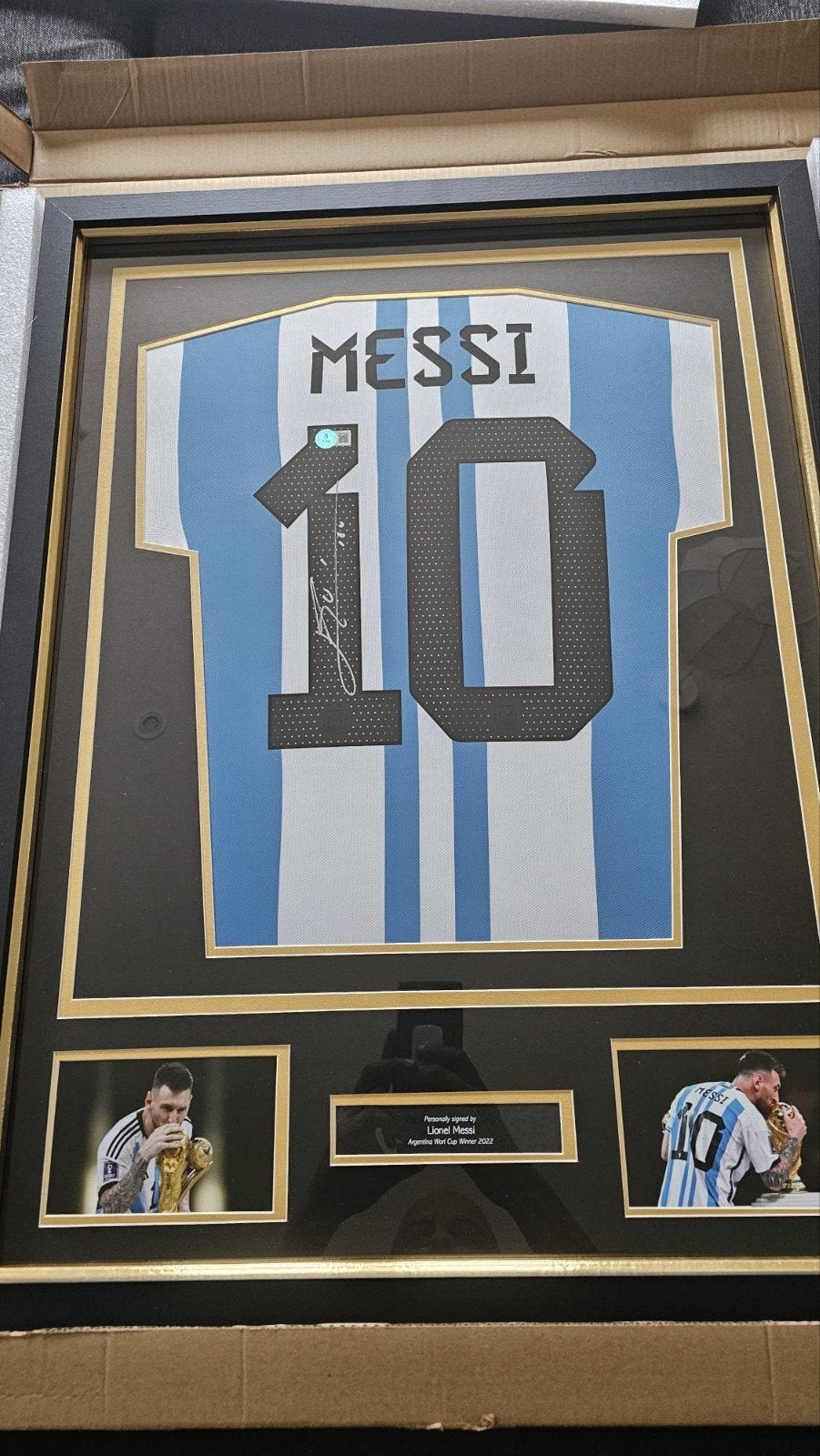 Gesigneerd Messi shirt - WK 2022 Beckett Witnessed met COA, Ophalen, Zo goed als nieuw, Overige typen