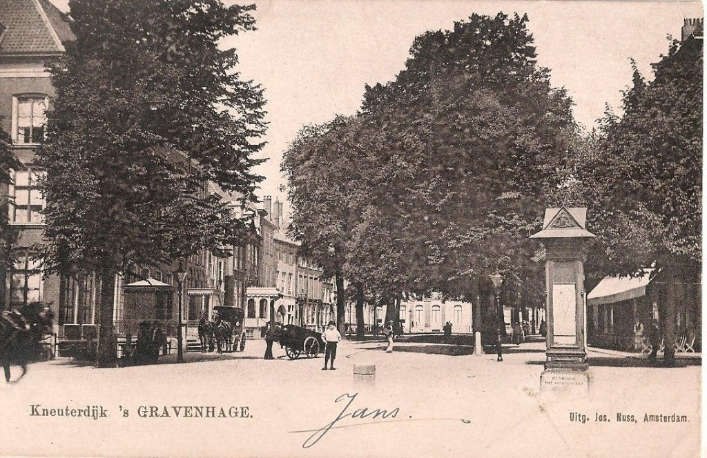 s GRAVENHAGE  /  NUSS KAART, Verzamelen, Ophalen of Verzenden, Voor 1920, Gelopen, Zuid-Holland