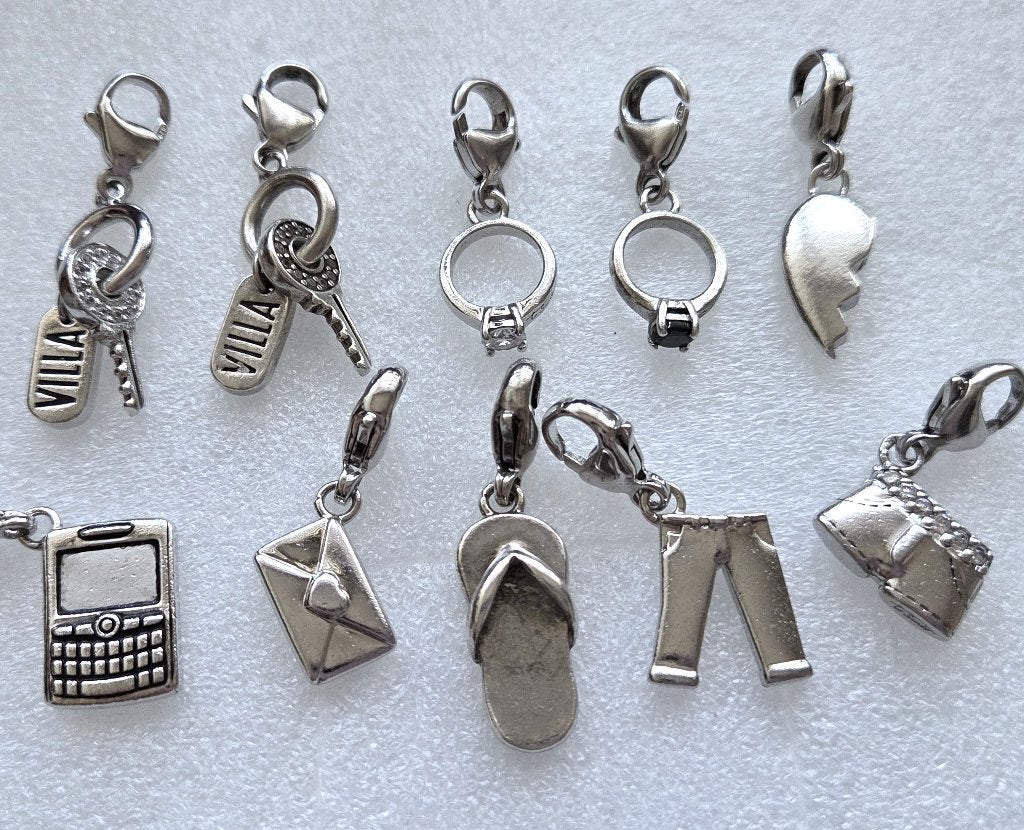 10x TI SENTO zilveren (925) bedels / charms ; Prijs per stuk, Zo goed als nieuw, 4 bedels of meer, Ophalen, Overige merken