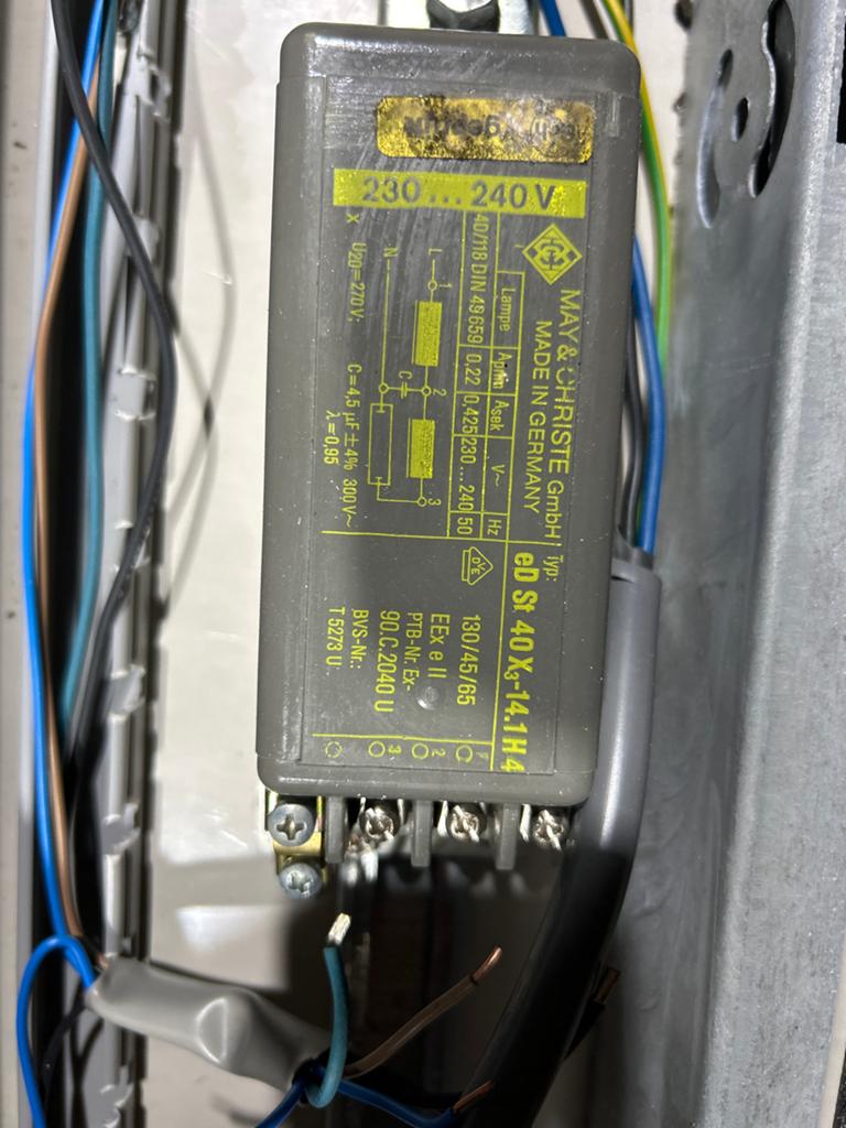 May & Christe VSA 40W TL-lamp ballast 230-240V, Ophalen of Verzenden, Gebruikt, Overige typen