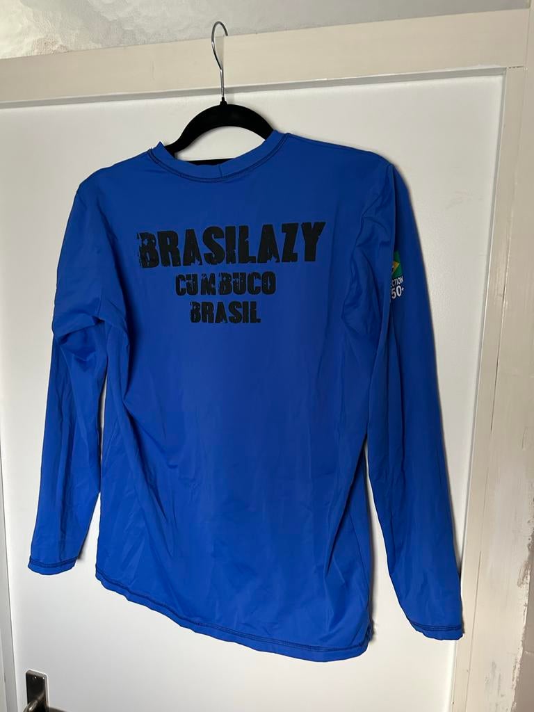 Blauw UV50+ Zwemshirt Brasilazy Cumbuco Brasil, Ophalen of Verzenden, Zo goed als nieuw
