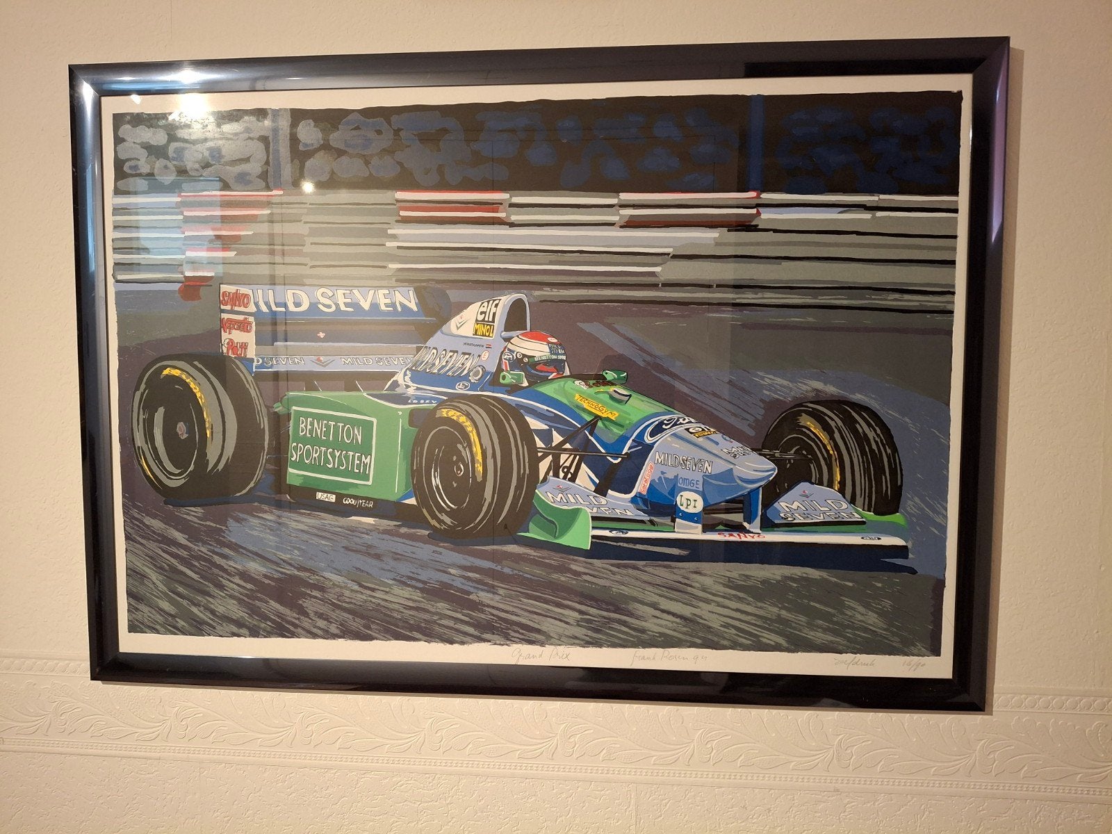 Jos Verstappen Benetton B194 1994 Zeefdruk, Ophalen of Verzenden