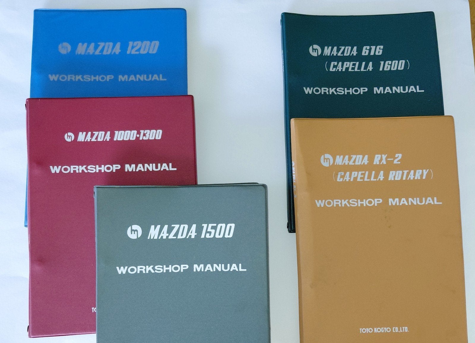 5 Originele Mazda Werkplaatshandleidingen 1968-1970, Ophalen