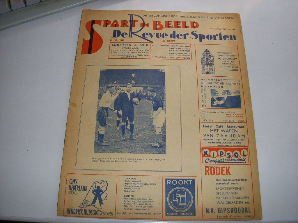 Sporttijdschrift Sport in Beeld De Revue der sporten 1935, Ophalen of Verzenden, Gelezen, Sport en Vrije tijd