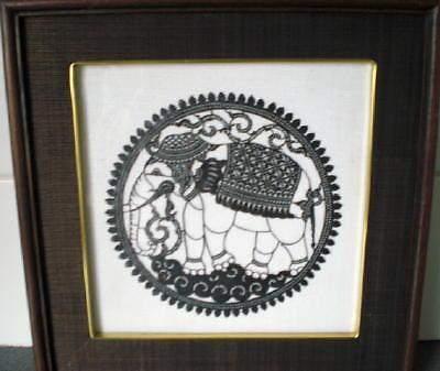 KNIPWERK OLIFANT * KUNSTIG! * In Lijst *, Verzenden