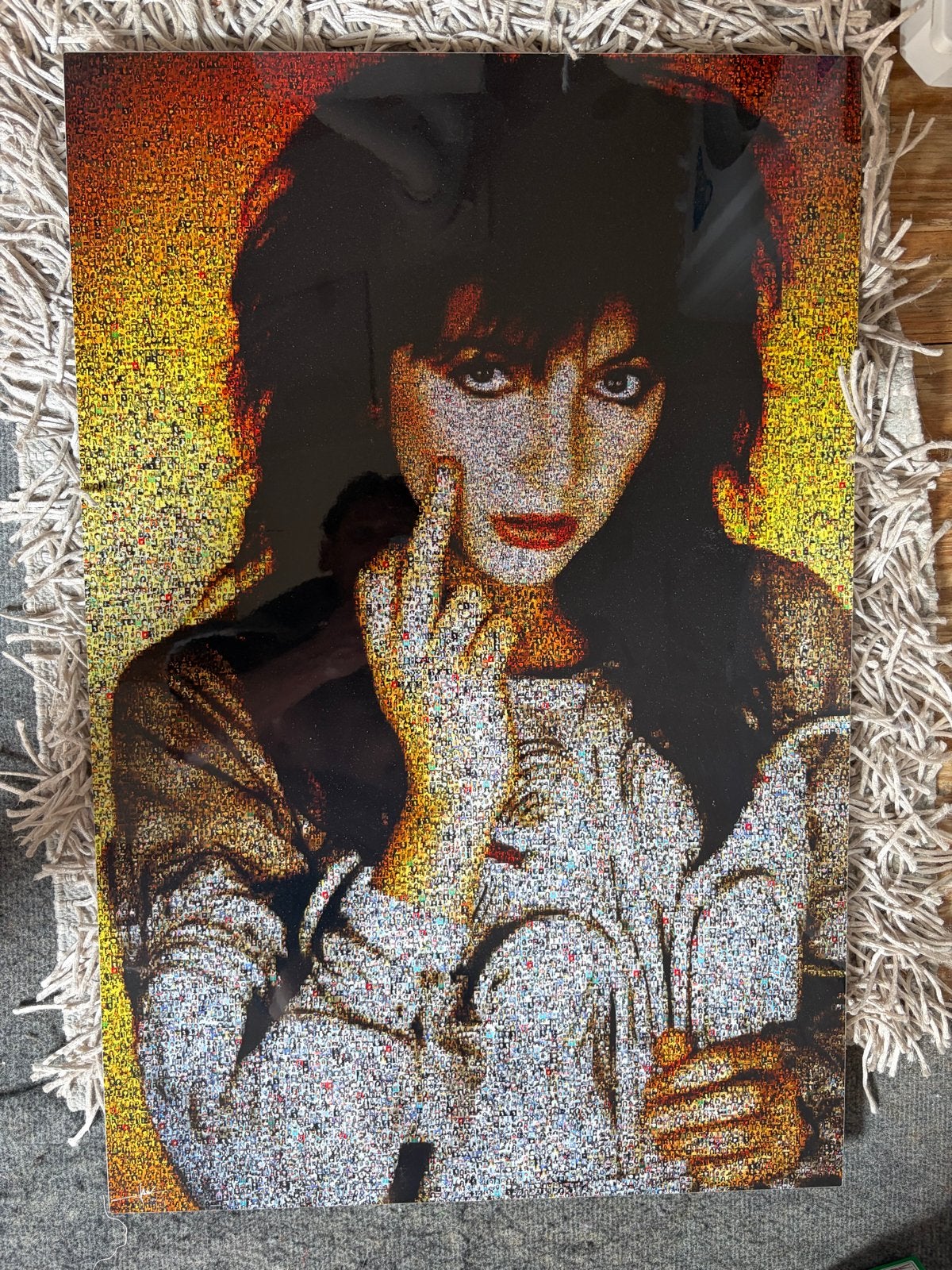 Kate Bush mozaïek kunstprint, Ophalen of Verzenden, Overige materialen, Print, Portret