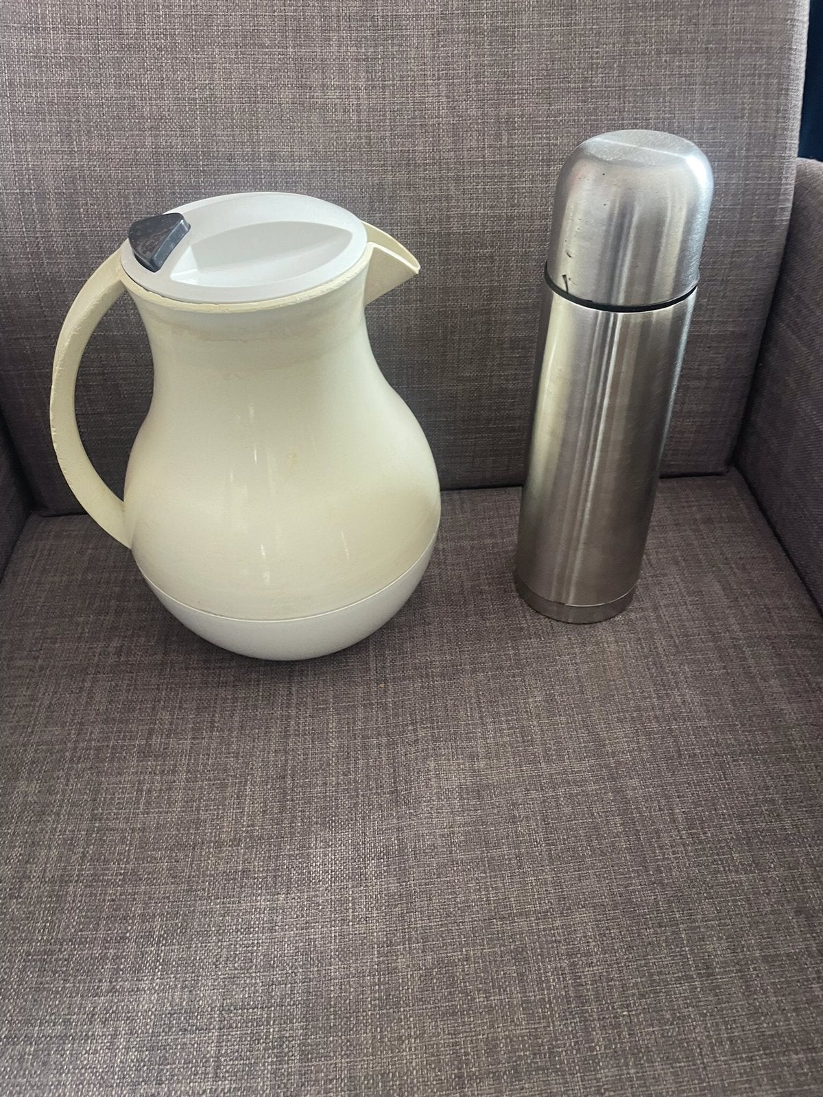 Een nog mooie Thermoskan en een 1/2  Liter RVS Thermosflesje, Overige typen, Ophalen, Gebruikt